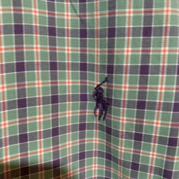Ralph Lauren Green Blue And Red Plaid Size Large Long Sleeve Button Down - Picture 9 of 9